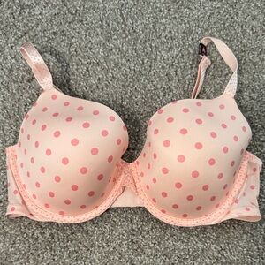 Victoria's Secret Light Pink Polka Dot Bra